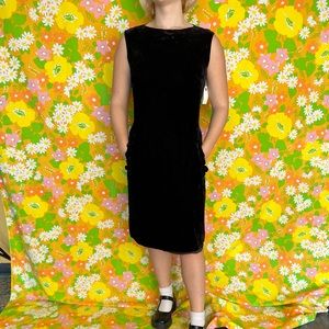 Vintage 60s Anne Fogarty velvet cocktail dress